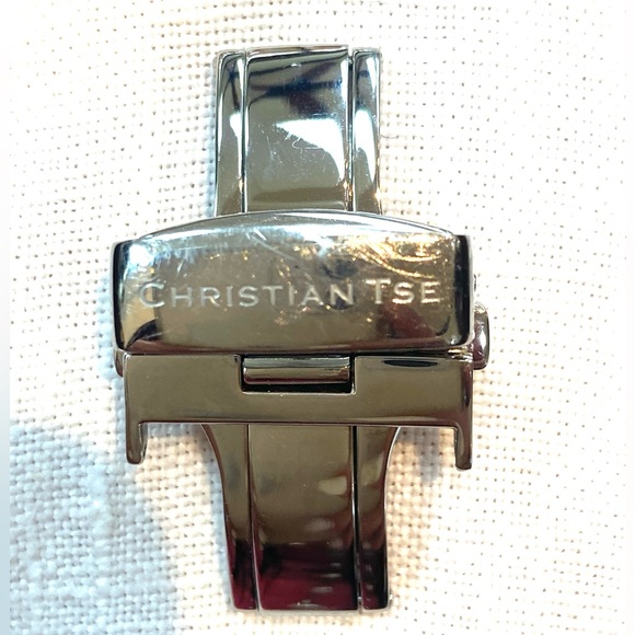 CHRISTIAN TSE STAINLESS STEEL DEPLOYMENT BUCKLE FOR 22mm WATCH BAND - Picture 1 of 2